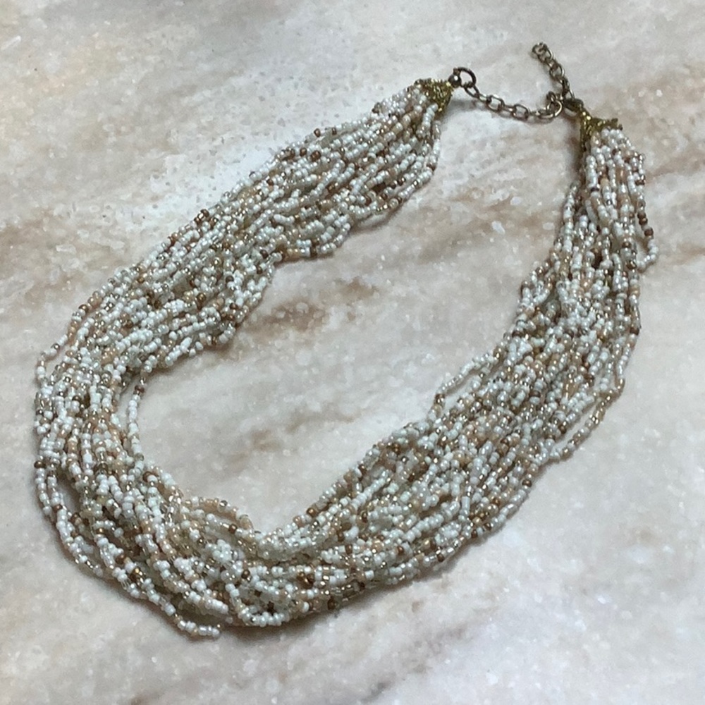 😍Multi Strand Cluster Necklace 17-20 Inches😍